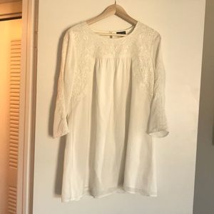 TopShop off white babydoll dress